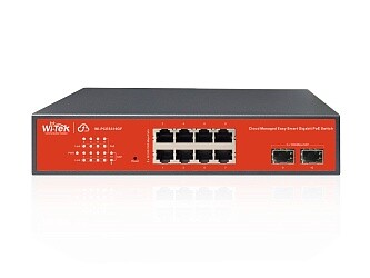 Коммутатор PoE Wi-Tek WI-PCES310GF V2 8PoE+2SFP 1Gbps
