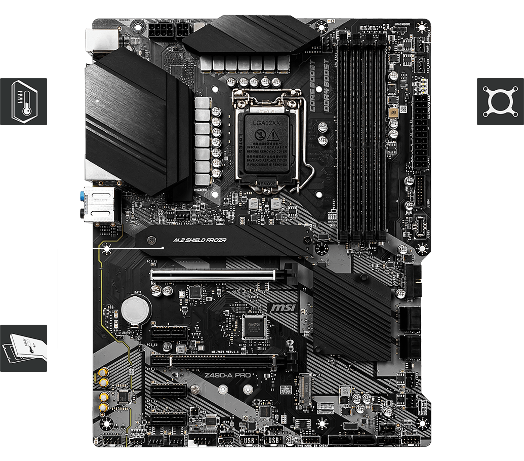 Материнская плата MSI Z490-A PRO LGA1200 ATX 4DDR4