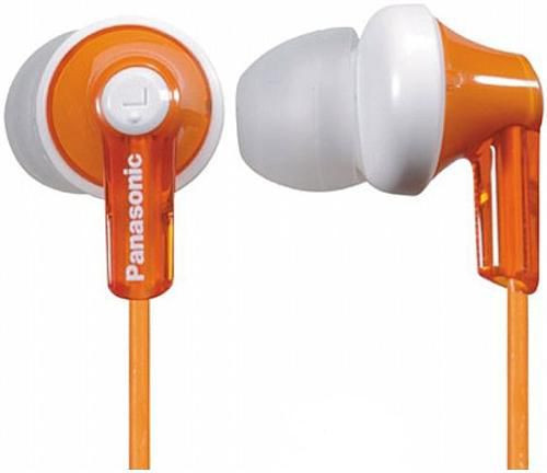 Наушники проводные Panasonic RP-HJE118GUD / 3.5mm / Orange