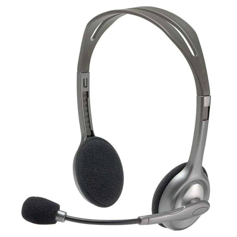 Наушники проводные Logitech H110 / 3.5mm / с микрофоном