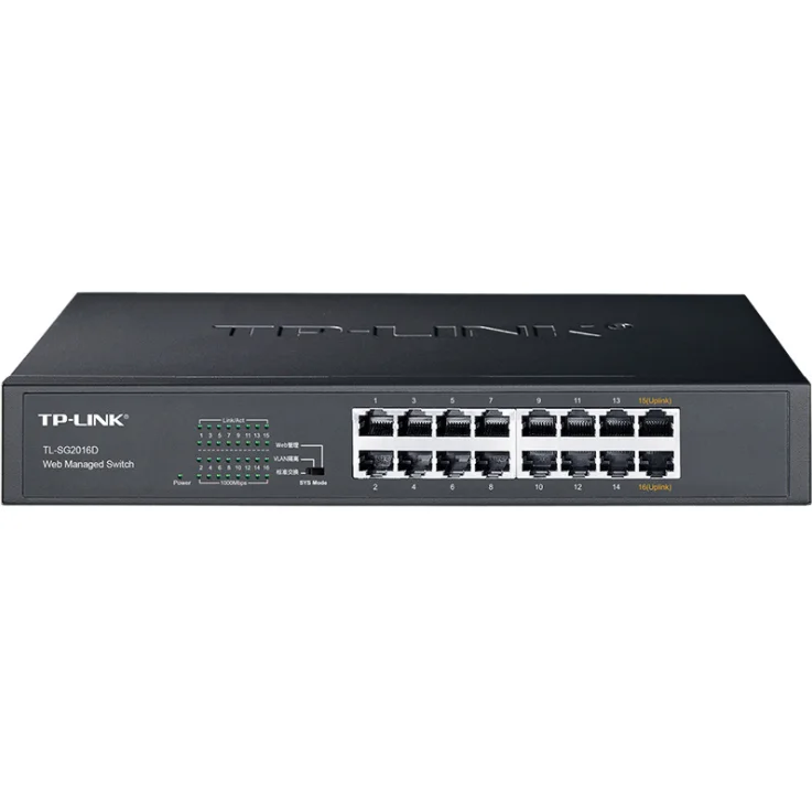 Коммутатор TP-Link TL-SG2016D / 16?Gigabit RJ45 / 10/100/1000 Mbps