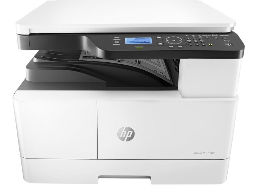 МФУ HP LaserJet M438n / A3 / Лазерное ЧБ / 22 стр/мин / 256MB / USB / LAN / ADF