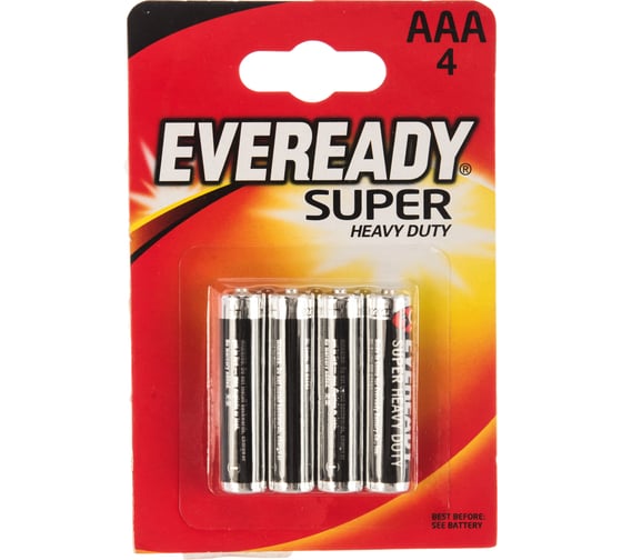 Батарейка-пальчиковая Energizer Everyday EVR SHD AAA BP4