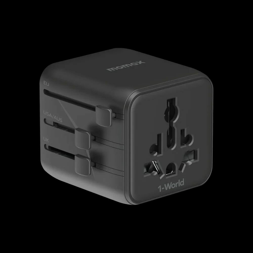 Сетевой адаптер Dahua MOMAX 1-World 65W Travel черный Dahua Overseas MOMAX 1-World 65W Travel Adapter-Black