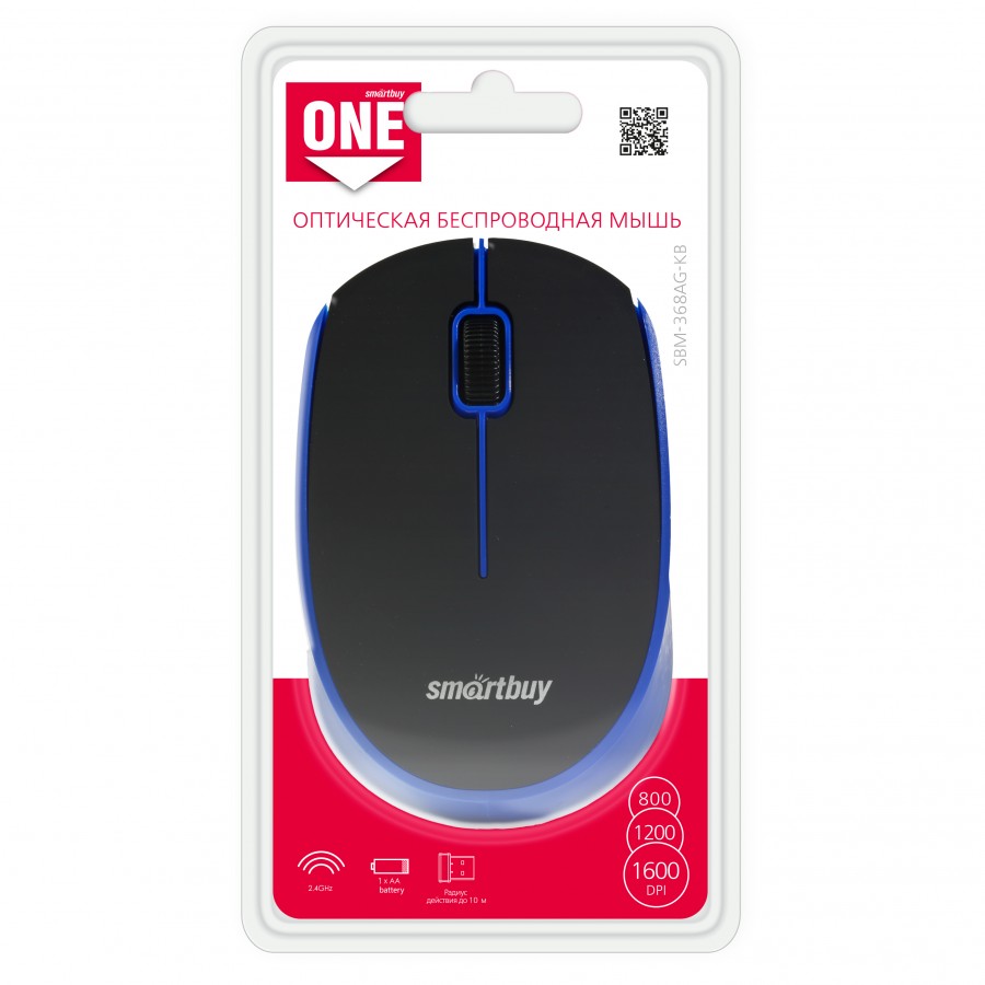 Мышь беспроводная SmartBuy ONE 368 (SBM-332AG-K)