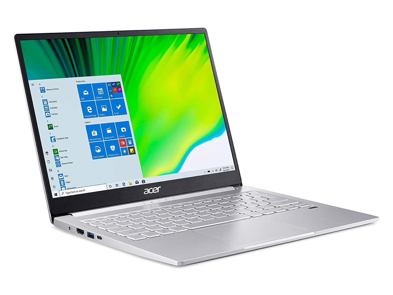 Ноутбук 13.3" Acer Swift 3 SF313-53-78UG / Core i7-1165G7 / 8GB RAM / 512GB SSD / FHD / Windows 10 / Silver