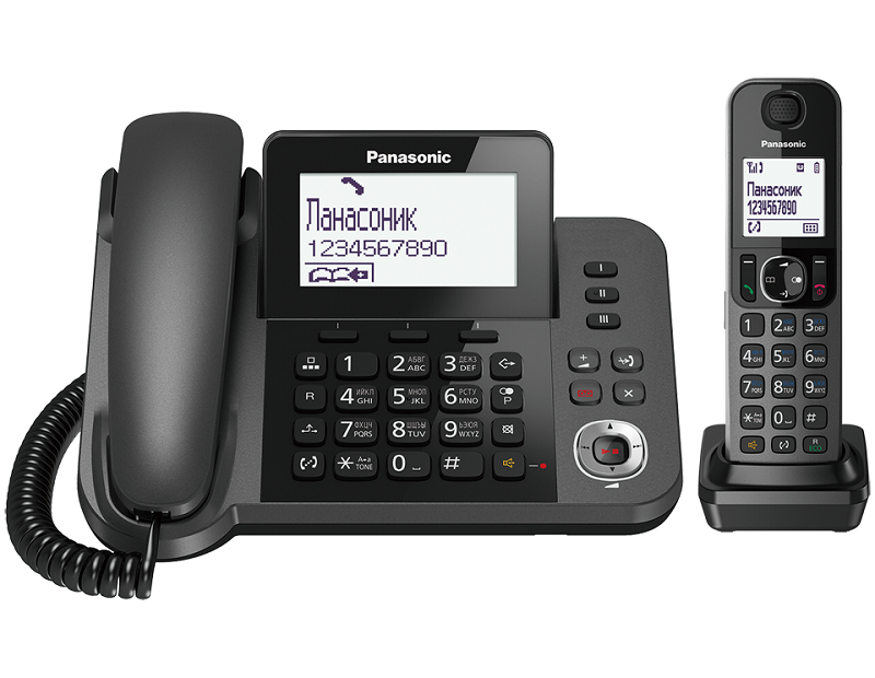 Телефон беспроводной DECT Panasonic KX-TGF320 (трубка с цв.ЖК диспл., DECT)