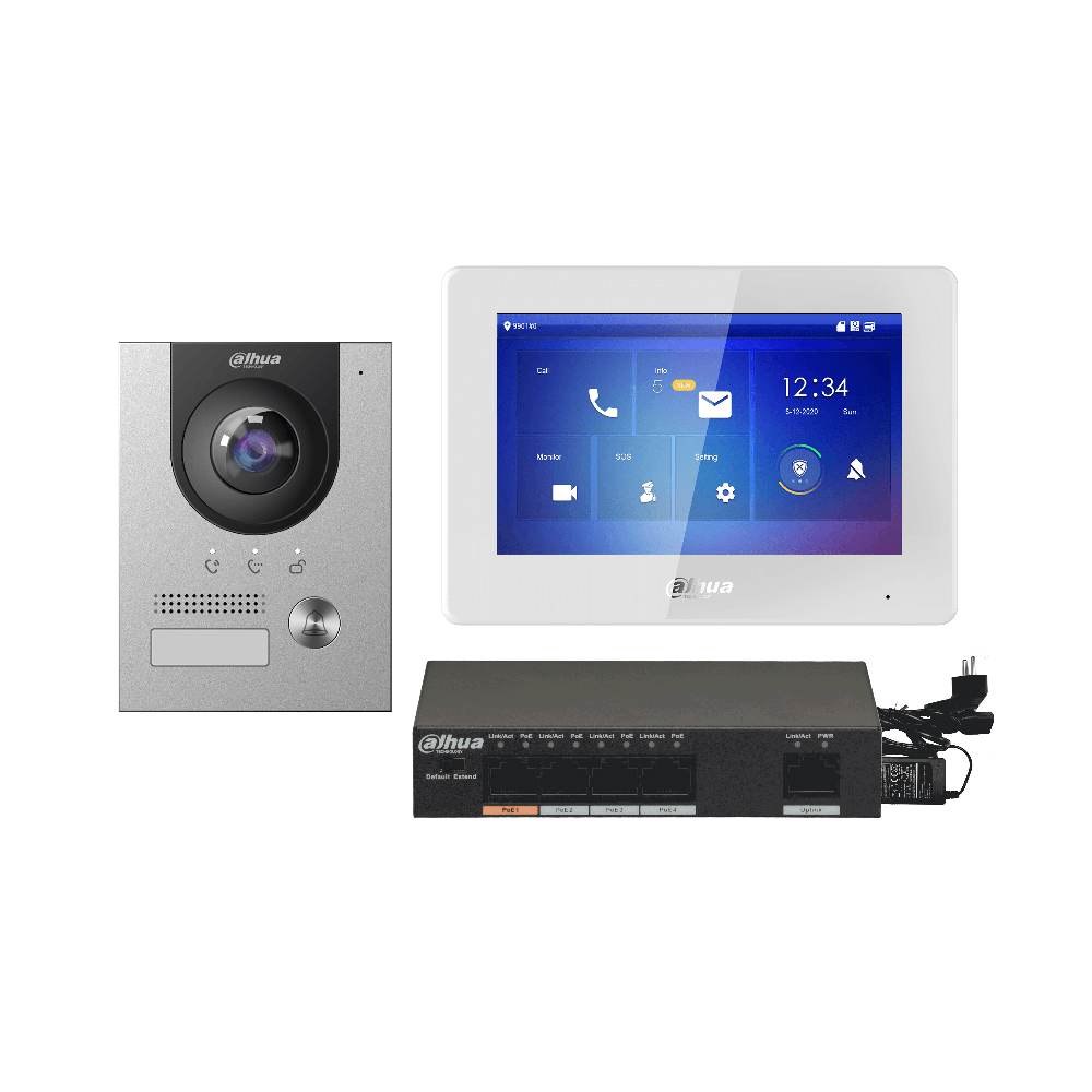 IP Видеодомофон Dahua DHI-KTP04(S) Kit комплект