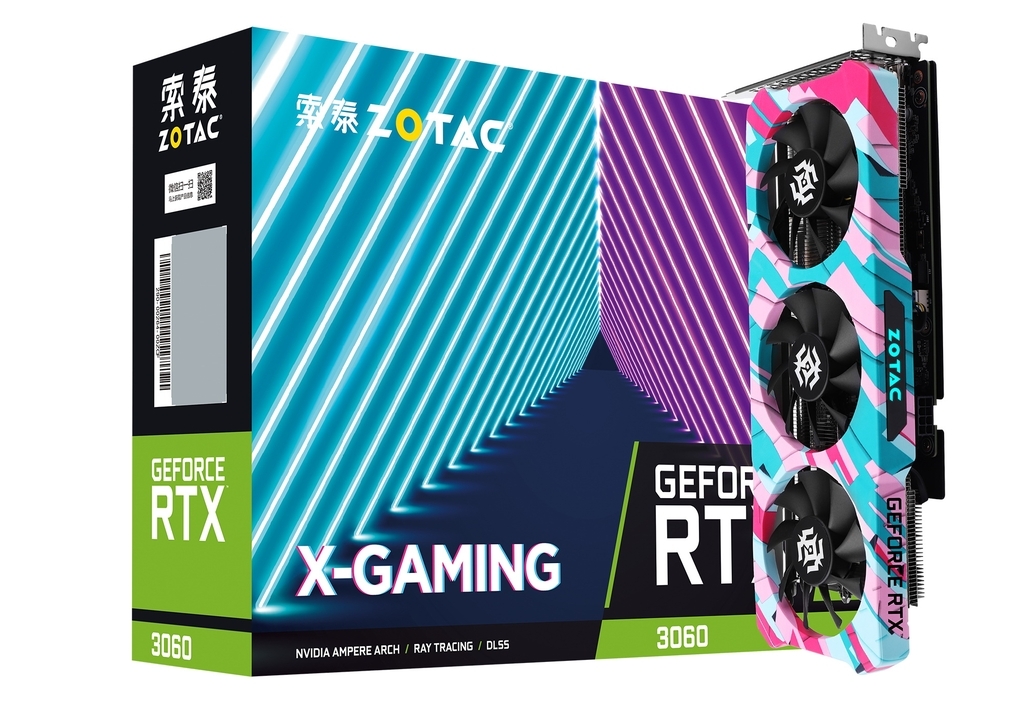 Видеокарта ZOTAC RTX 3060 Gaming X 12G / 12GB GDDR6 / PCI-Express 4.0 / HDMI + 3?DisplayPort / NVIDIA GeForce RTX 3060