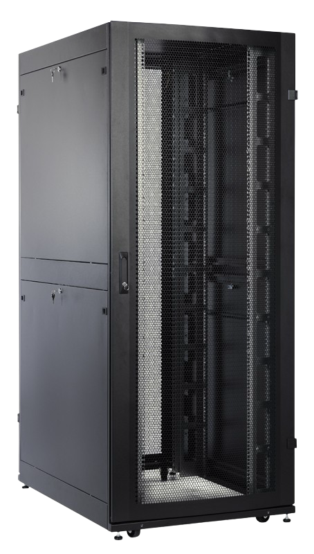 Шкаф серверный 42U / 700?1000 мм / NT BASIC / стеклянная дверь / Black
