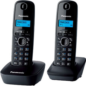 Телефон беспроводной DECT Panasonic KX-TG1612UAH  (трубка с цв.ЖК диспл., DECT)