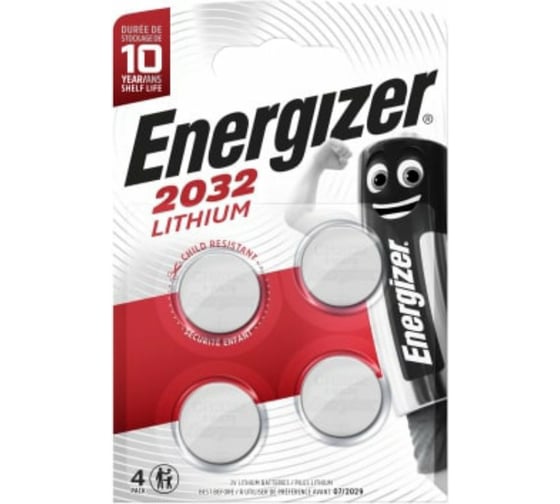 Батарейка-пальчиковая Energizer Electronics Lithium CR2032 BP1