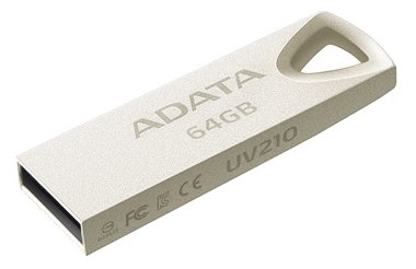 Флеш карта 64GB USB 2.0 ADATA UV210 Metal Silver