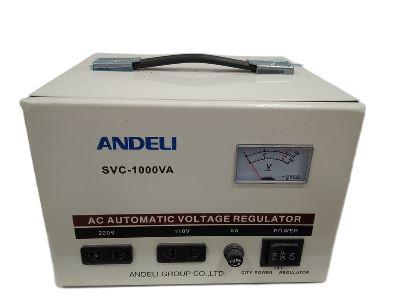 Стабилизатор Andeli SVC-1000VA (вх. 110в х1 - 220в х1) диап.вход.напр 150-250В 5А 700Ватт