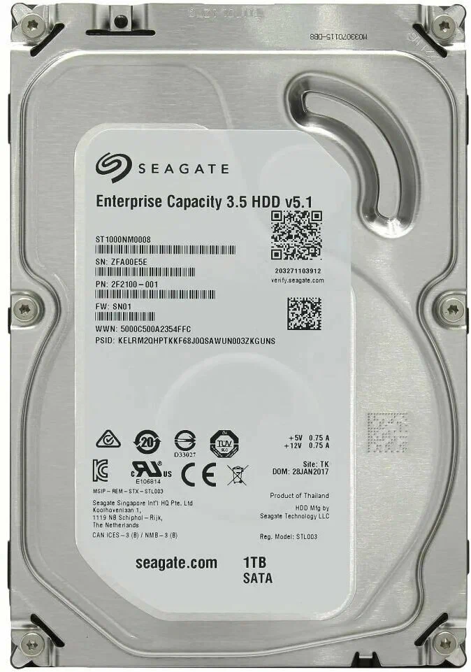 Жесткий диск для сервера 2.5" Seagate HDD 1TB Seagate Cheetah ST1000LM035 1000rpm 8Мб 320Мб/сек